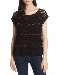 Joie Jacinte Sequin Trim Top