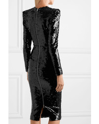 Alex Perry Sequined Crepe Dress