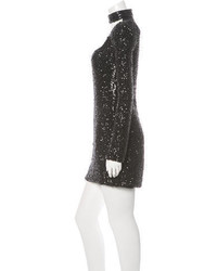 Tom Ford Sequined Long Sleeve Mini Dress