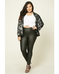Forever 21 Plus Size Sequined Bomber
