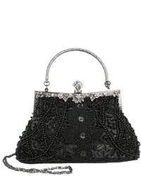 MG Collection Louise Beaded And Sequined Evening Bag