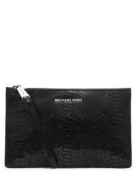 Michael Kors Michl Kors Rhea Embossed Leather Wristlet