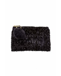 Twos Company Twos Company Sequined Clutch