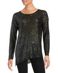 Dknyc Sequined Knit Sweater
