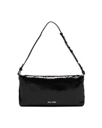 Miu Miu Black Chain Strap Sequin Bag