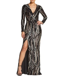 Dress the Population Alessandra Sequin Gown