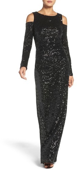 vince camuto sequin gown