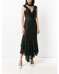 Three floor Fitted Silhouette Dress