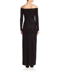 Bailey 44 Julia Sequined Off The Shoulder Gown