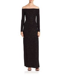 Bailey 44 Julia Sequined Off The Shoulder Gown