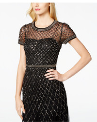 Adrianna Papell Sequined Beaded Gown