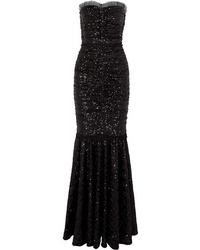 Dolce & Gabbana Sequined Stretch Tulle Gown