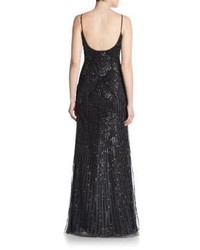 Sequined Trumpet Gown