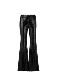 Black Sequin Flare Pants