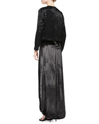 Alice + Olivia Kevin Sequined Cropped Evening Jacket