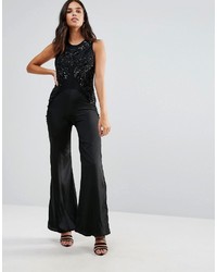A Star Is Born Wide Leg Jumpsuit With Embellished Body