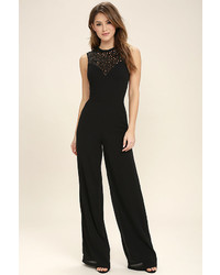 LuLu*s I Turn To You Black Sequin Jumpsuit