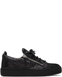 Giuseppe Zanotti Black Glitter Frankie Sneakers