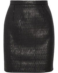 Saint Laurent Sequined Crepe Mini Skirt