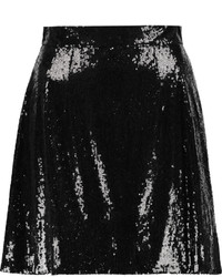 Dolce & Gabbana Sequined Mesh Mini Skirt