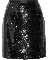 Dolce & Gabbana Sequined Satin Mini Skirt