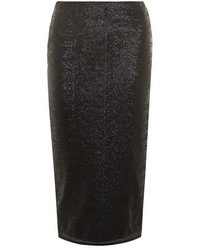 Dorothy Perkins Tall Black Sequin Pencil Skirt