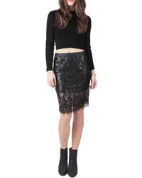 Gentle Fawn Sequined Lace Skirt