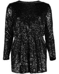 Boohoo Petite Bryony Cowl Back Sequin Playsuit