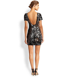Milly Short Sleeve Sequin Dress