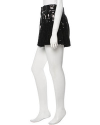 Diane von Furstenberg Silk Sequin Accented Shorts W Tags