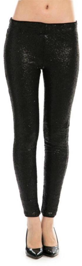 Black Sequin Legging, $45 | shoptiques.com | Lookastic