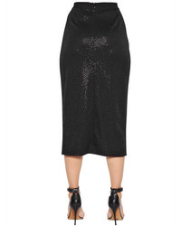 Self-Portrait Beaded Sequin Jersey Envelope Skirt