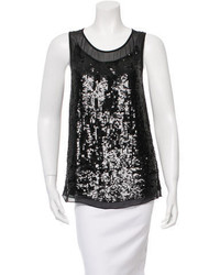 Gryphon Sequined Sleeveless Top