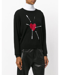 Markus Lupfer Sequin Heart And Arrow Sweater