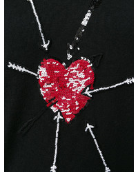 Markus Lupfer Sequin Heart And Arrow Sweater