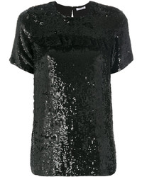P.A.R.O.S.H. Gathered Sequin T Shirt