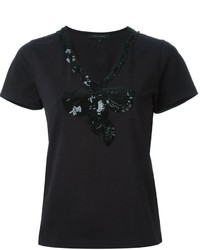 Marc Jacobs Sequinned Bow T Shirt