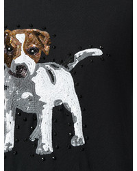 Markus Lupfer Sequin Dog T Shirt