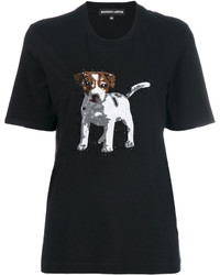 Markus Lupfer Sequin Dog T Shirt