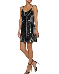 W118 By Walter Baker Pippa Cutout Sequined Crepe De Chine Mini Dress