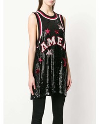 Amen Logo And Star Sequinned Tank Top