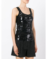P.A.R.O.S.H. Sequin Embellished Tank Top