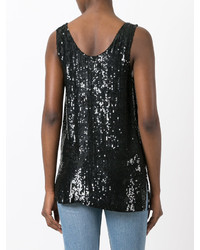 P.A.R.O.S.H. Sequined Sleeveless Tank Top - Farfetch