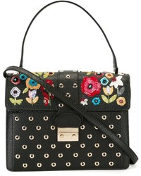 RED Valentino Sequinned Flower Tote