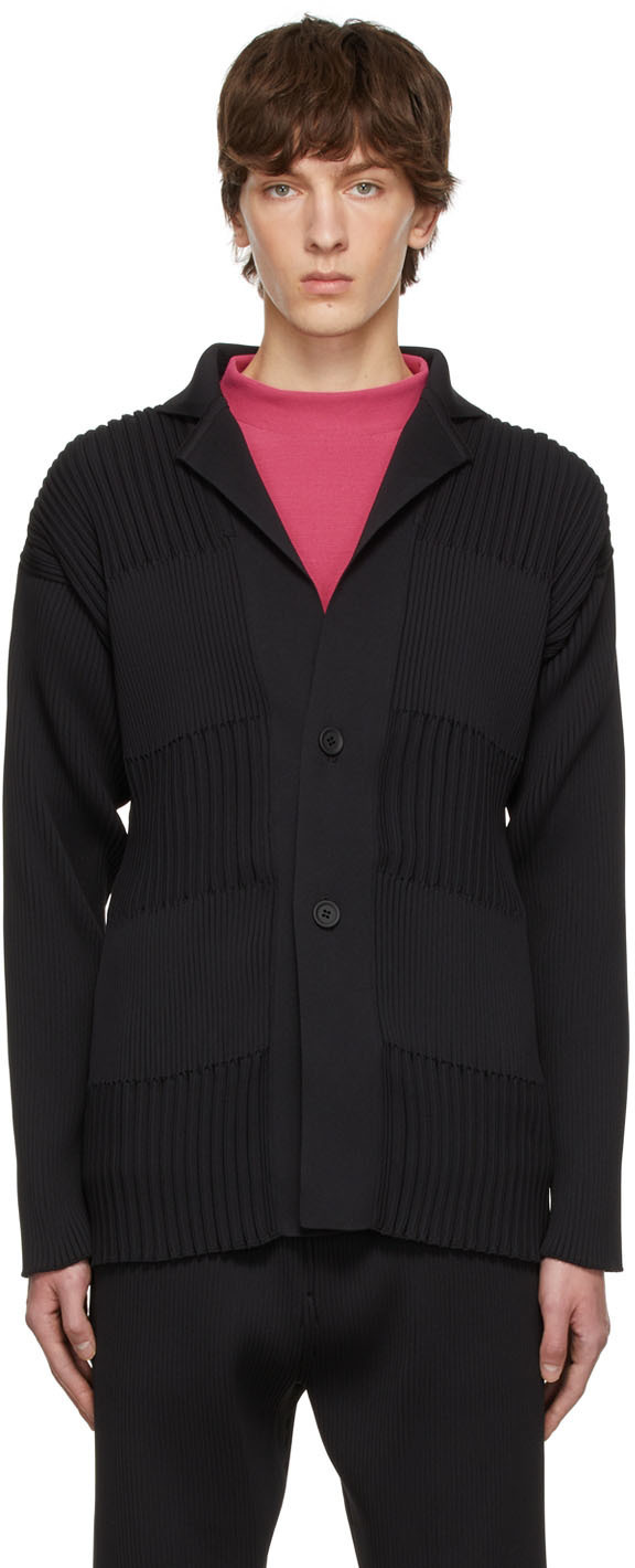 CFCL Black Recycled Polyester Cardigan, $680 | SSENSE | Lookastic