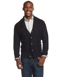 Dickies Cable Shawl Collar Button Cardigan