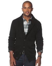 Chaps Classic Fit Textured Cardigan Sweater