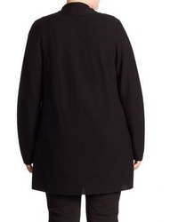 Eileen Fisher Plus Size Merino Wool Open Front Cardigan