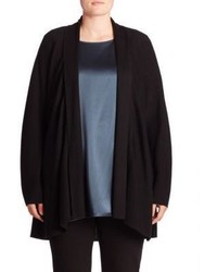 Eileen Fisher Plus Size Merino Wool Open Front Cardigan