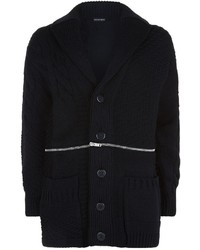 Alexander McQueen Long Cable Knit Cardigan